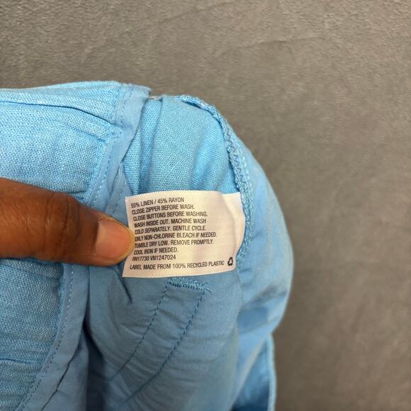 A New Day Linen Pants NWT Lounge Resort Summer Beachy Vacation Elastic Waist - Picture 7 of 14